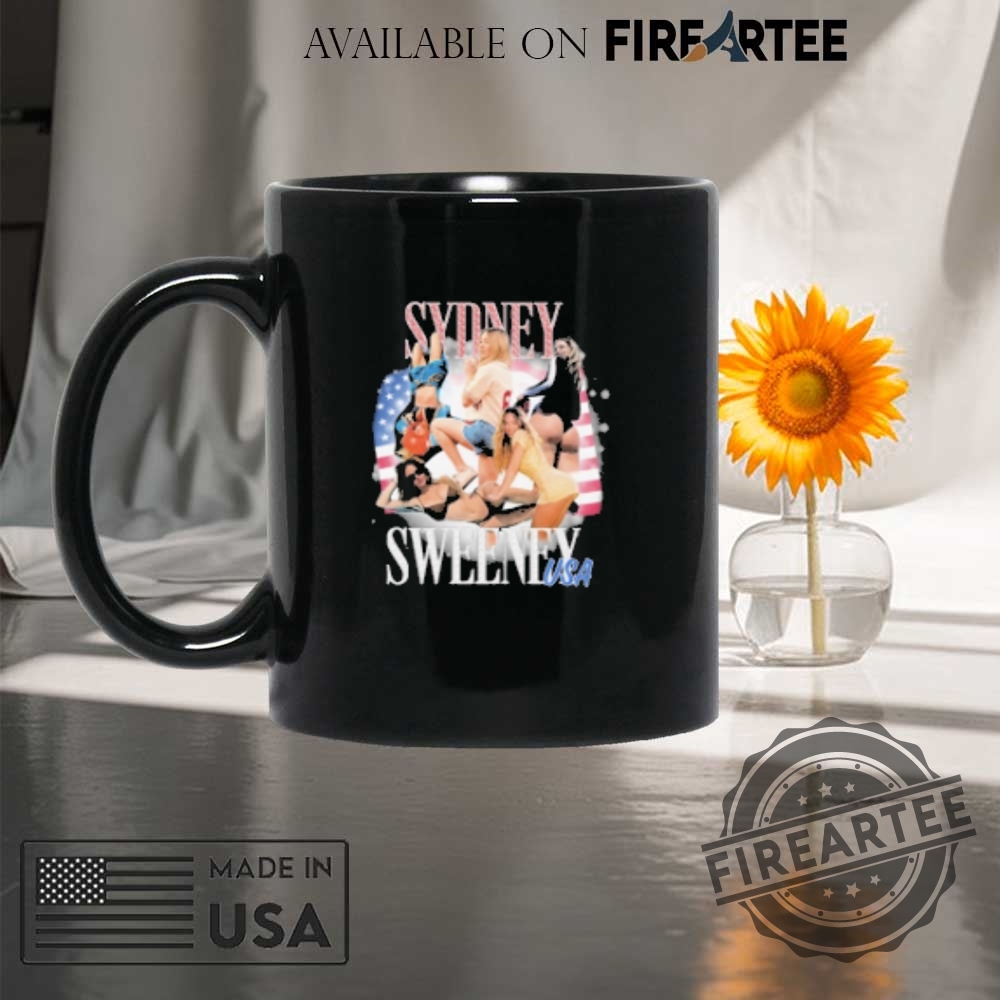 Sydney Sweeney Usa American Flag Tshirt 8 Sydney Sweeney USA American Flag T-Shirt