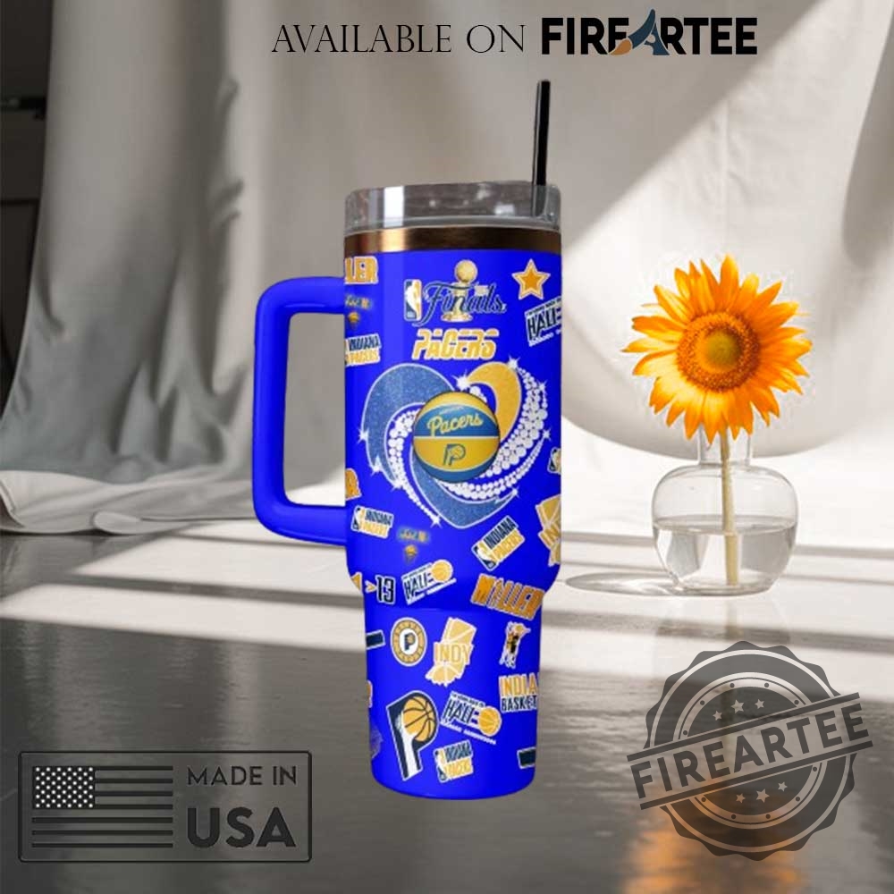 Indiana Pacers Nba Finals Travel Tumbler Bold Blue Design With Player Graphics And Team Logos 5 Indiana Pacers NBA Finals Travel Tumbler - Bold Blue Design with Player Graphics and Team Logos