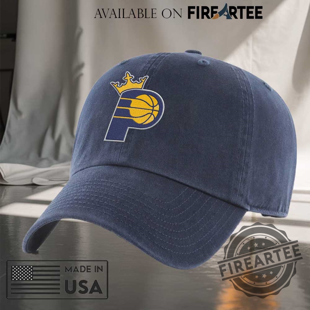 Indiana Pacers Nba Logo With Crown Emblem Embroidered Cap