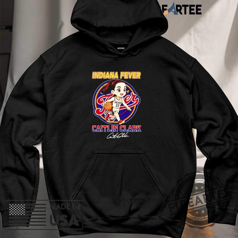 Indiana Fever Caitlin Clark Basketball Signature Cartoon Cute Shirt 6 Indiana Fever Caitlin Clark basketball signature cartoon cute shirt