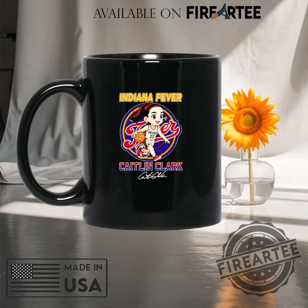 Indiana Fever Caitlin Clark Basketball Signature Cartoon Cute Shirt 8 Indiana Fever Caitlin Clark basketball signature cartoon cute shirt