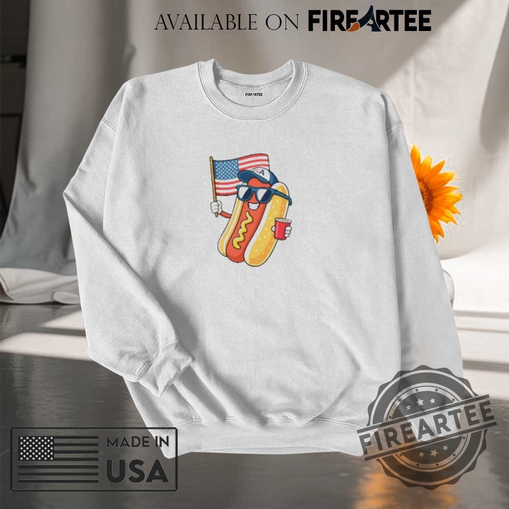 Usa Hotdog 4Th Of July Shirt 7 USA hotdog 4th of July shirt