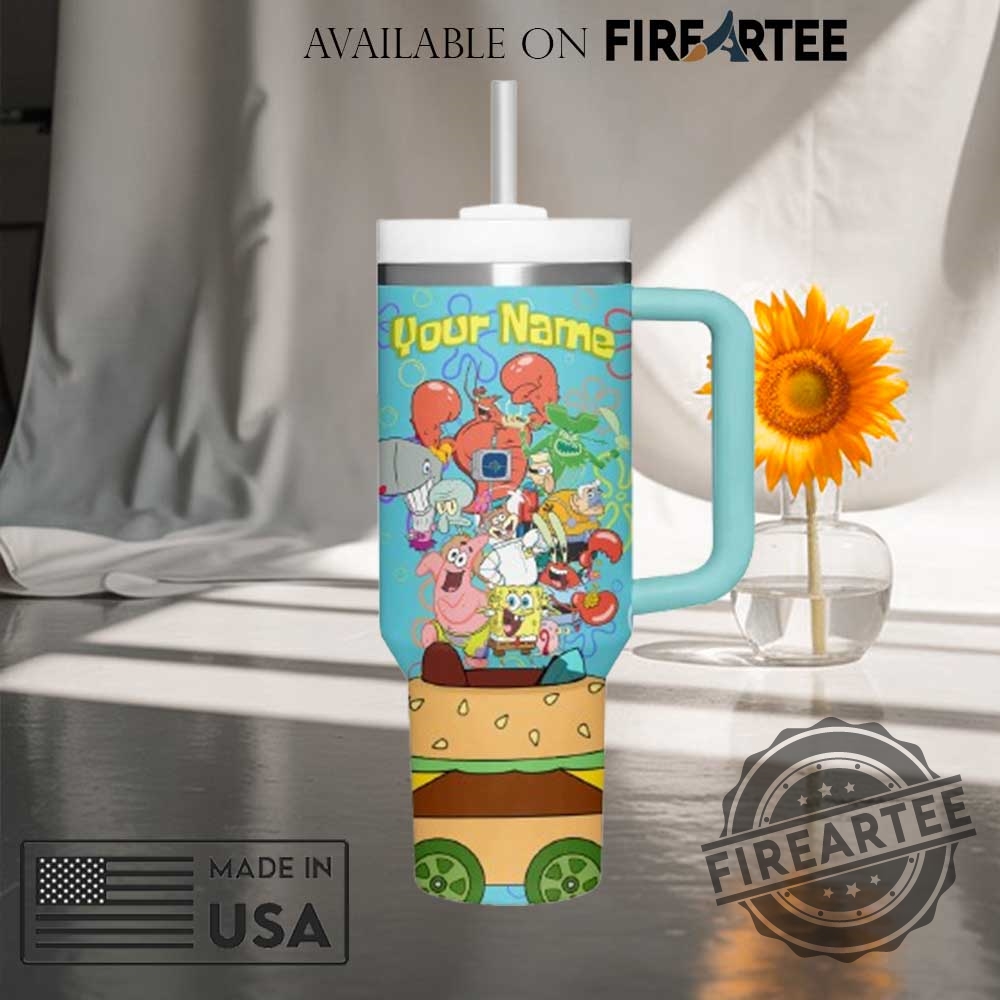 Personalized Spongebob Squarepants Tumbler 4 Personalized Spongebob Squarepants Tumbler