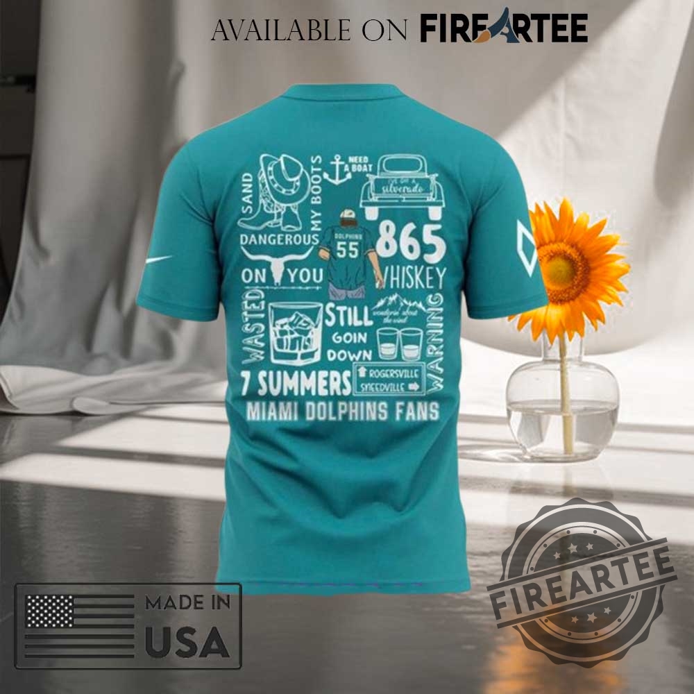 Miami Dolphins X Morgan Wallen Tour 2025 Shirt 4 Miami Dolphins x Morgan Wallen Tour 2025 Shirt