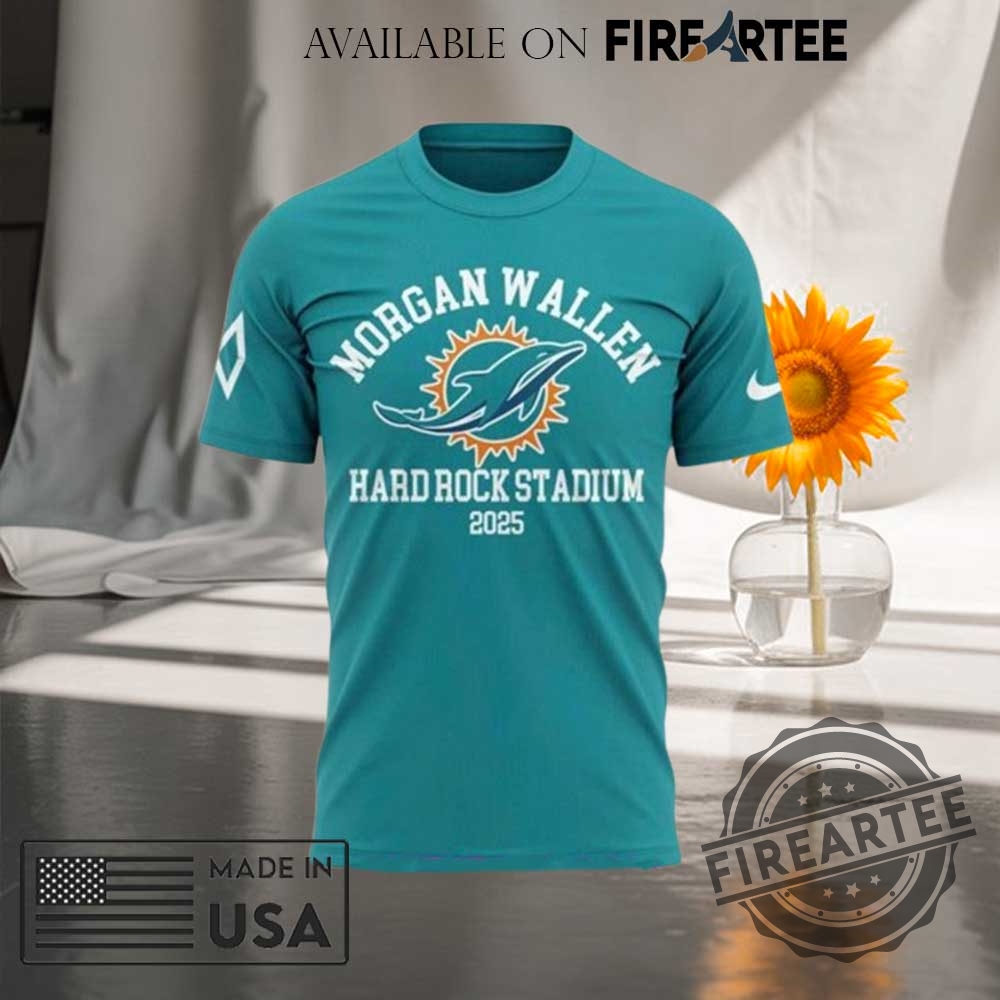 Miami Dolphins X Morgan Wallen Tour 2025 Shirt 5 Miami Dolphins x Morgan Wallen Tour 2025 Shirt