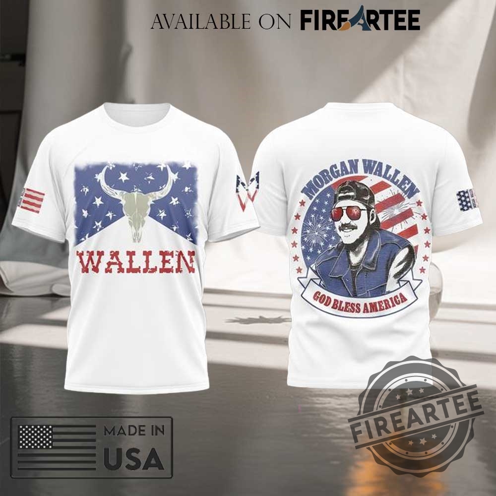 "Top 5 Must-Have Tumblers: Morgan Wallen, Dave Matthews, and More" 14 Morgan Wallen God Bless American Shirt
