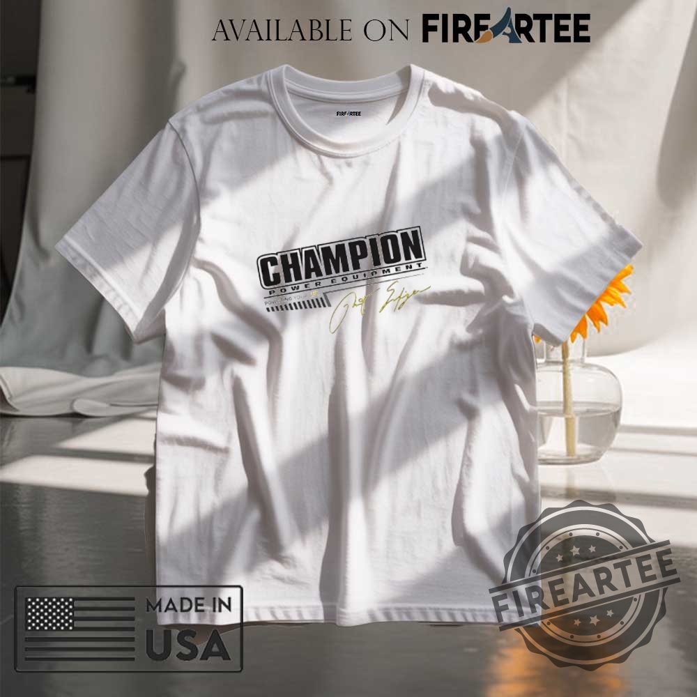 "Top 5 Patriotic and Anti-War Shirts: Stand for Peace and Unity" 16 Champion Power Equipment Signature Shirt