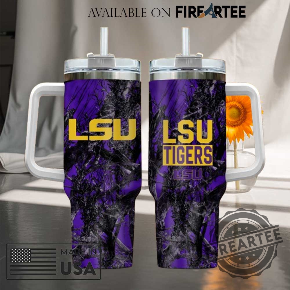 "Shop Custom NCAA Tumblers: LSU, Zootopia, Thunder & More" 2 Lsu Tigers Ncaa Hunting Tumbler With Handle