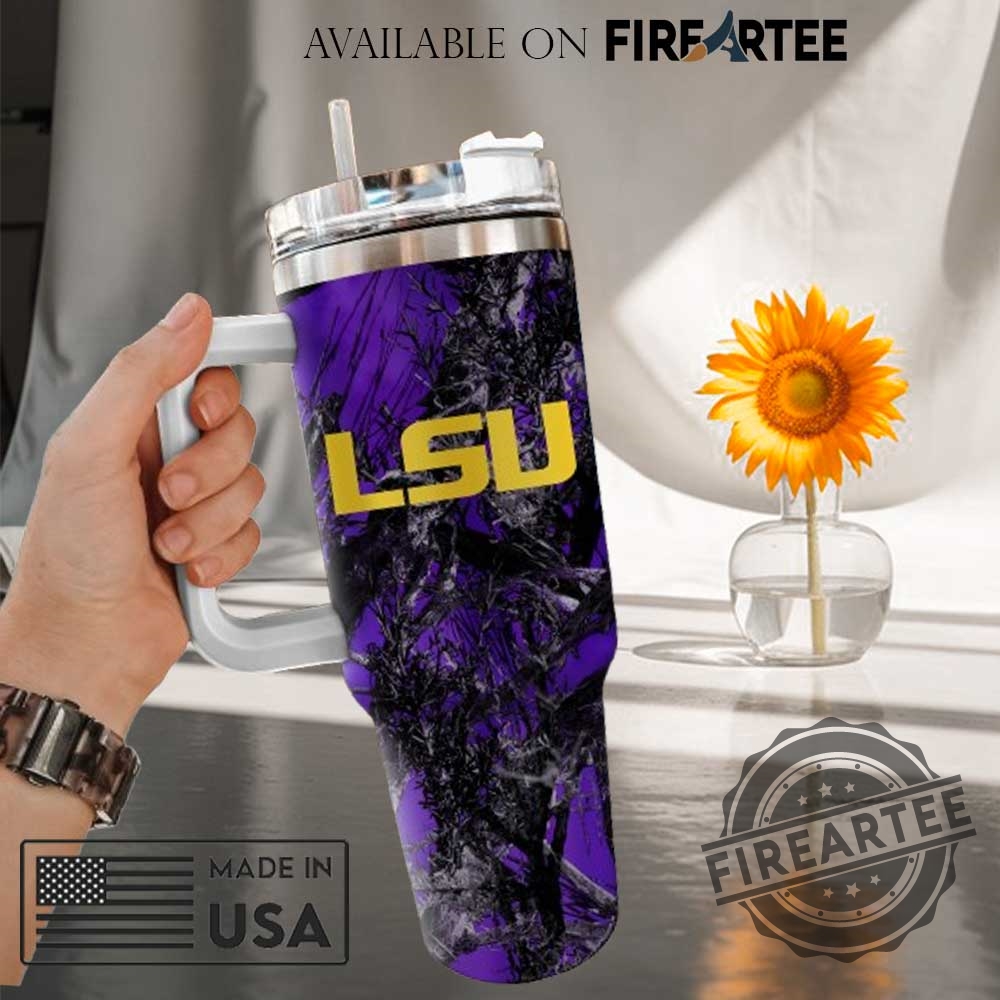 Lsu Tigers Ncaa Hunting Tumbler With Handle 5 LSU Tigers NCAA Hunting Tumbler With Handle