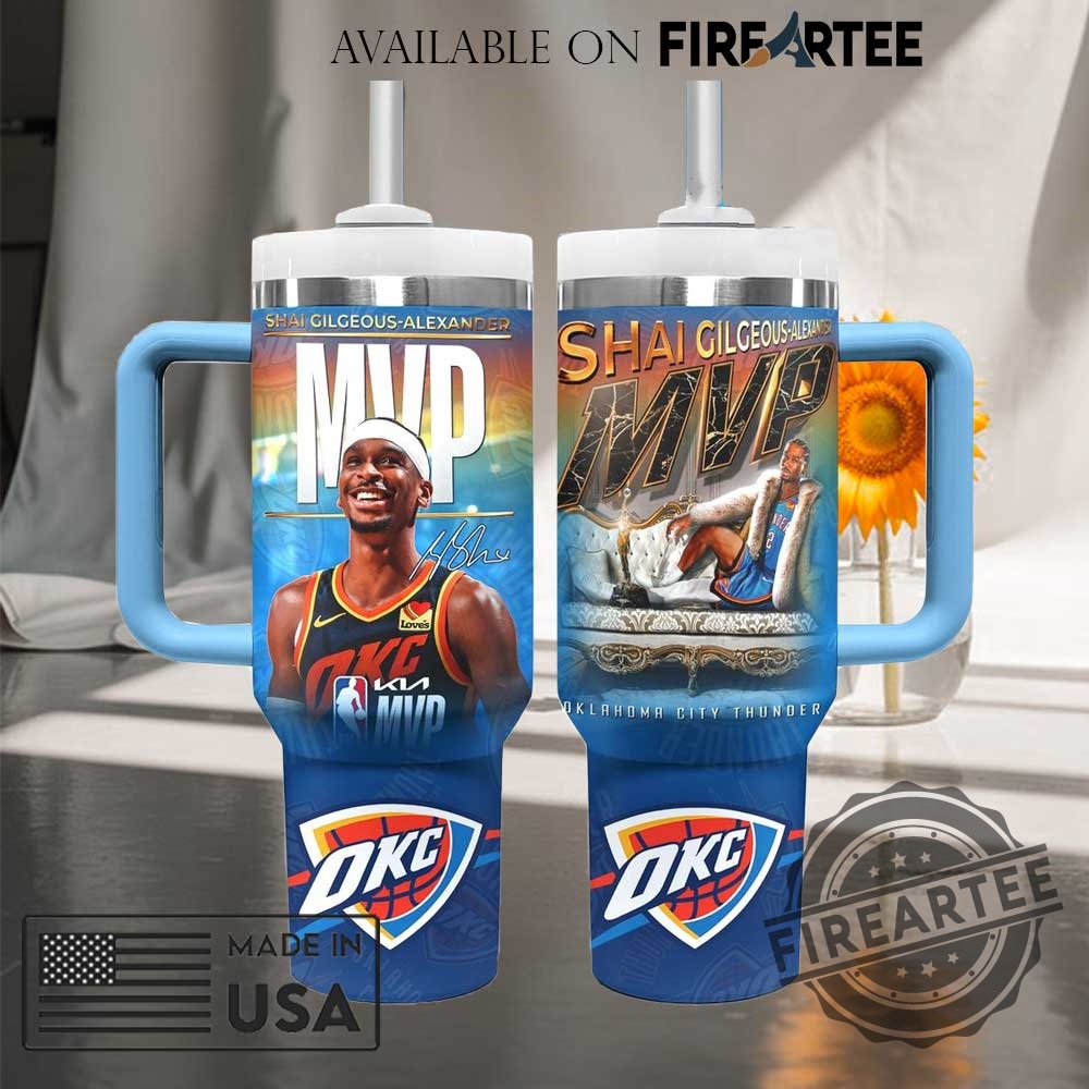 "Shop Custom NCAA Tumblers: LSU, Zootopia, Thunder & More" 8 Oklahoma City Thunder Shai Gilgeousalexander Nba 2025 Mvp Stanley Tumbler