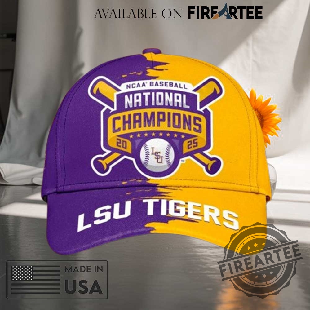 Ncaa Baseball National Champions 2025 Lsu Tigers Cap 4 NCAA Baseball National Champions 2025 LSU Tigers Cap