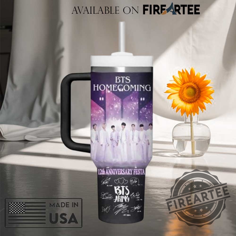 Bts Army Custom Stanley Tumbler 40 Oz With Handle 4 BTS Army Custom Stanley Tumbler 40 oz With Handle
