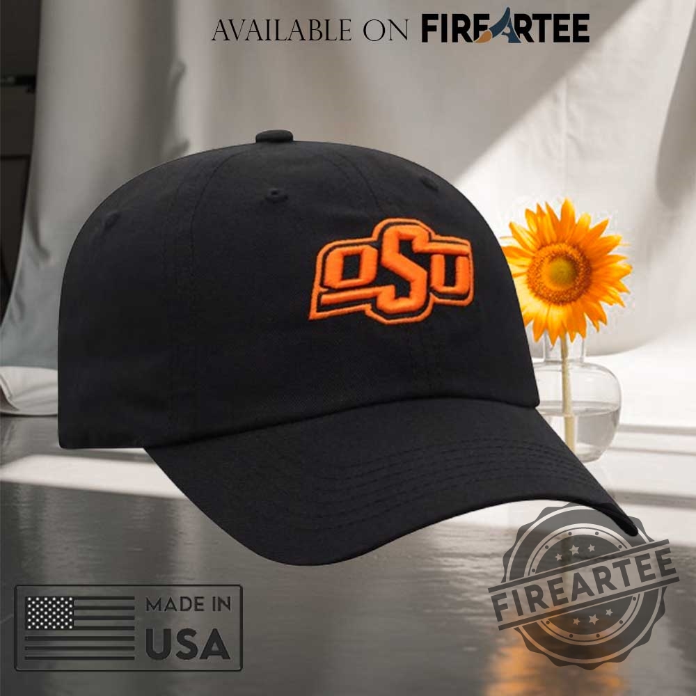Oklahoma State Cowboys Top Of The World Staple Black Hat 3 Oklahoma State Cowboys Top of the World Staple Black Hat
