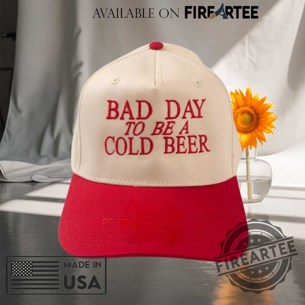 Bad Day To Be A Beer Embroidered Trucker Hat 3 Bad Day To Be a Beer Embroidered Trucker Hat