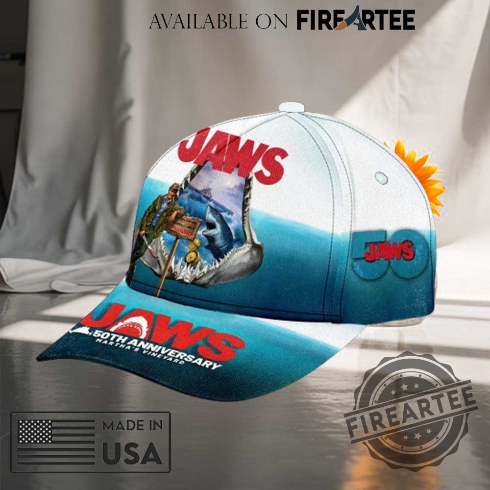 "Top 5 Exclusive Baseball Caps: Batman, MLB, and More Champions" 6 Jaws 50Th Anniversary Marthas Vineyard Shark Baseball Cap