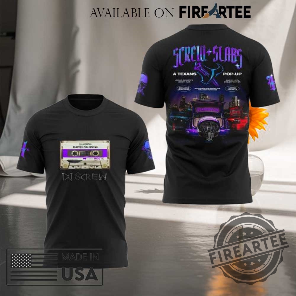 "Top 5 Unique 3D Graphic T-Shirts for Fans and Collectors" 2 Houston Texans X Dj Screw 3D Graphic Tshirt Hip Hop Fan Shirt