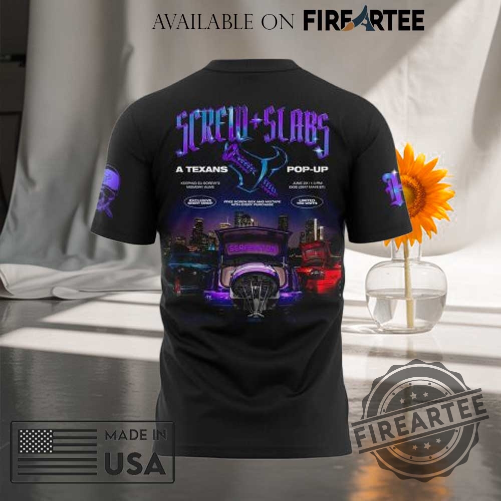 Houston Texans X Dj Screw 3D Graphic Tshirt Hip Hop Fan Shirt 6 Houston Texans x DJ Screw 3D Graphic T-Shirt – Hip Hop Fan Shirt