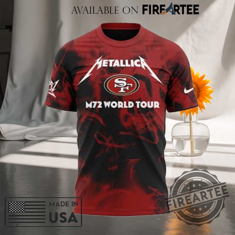 San Francisco 49Ers X M72 World Tour Metallica Levis Stadium 3D Tshirt Concert Edition 5 San Francisco 49ers x M72 World Tour Metallica Levis Stadium 3D T-Shirt – Concert Edition