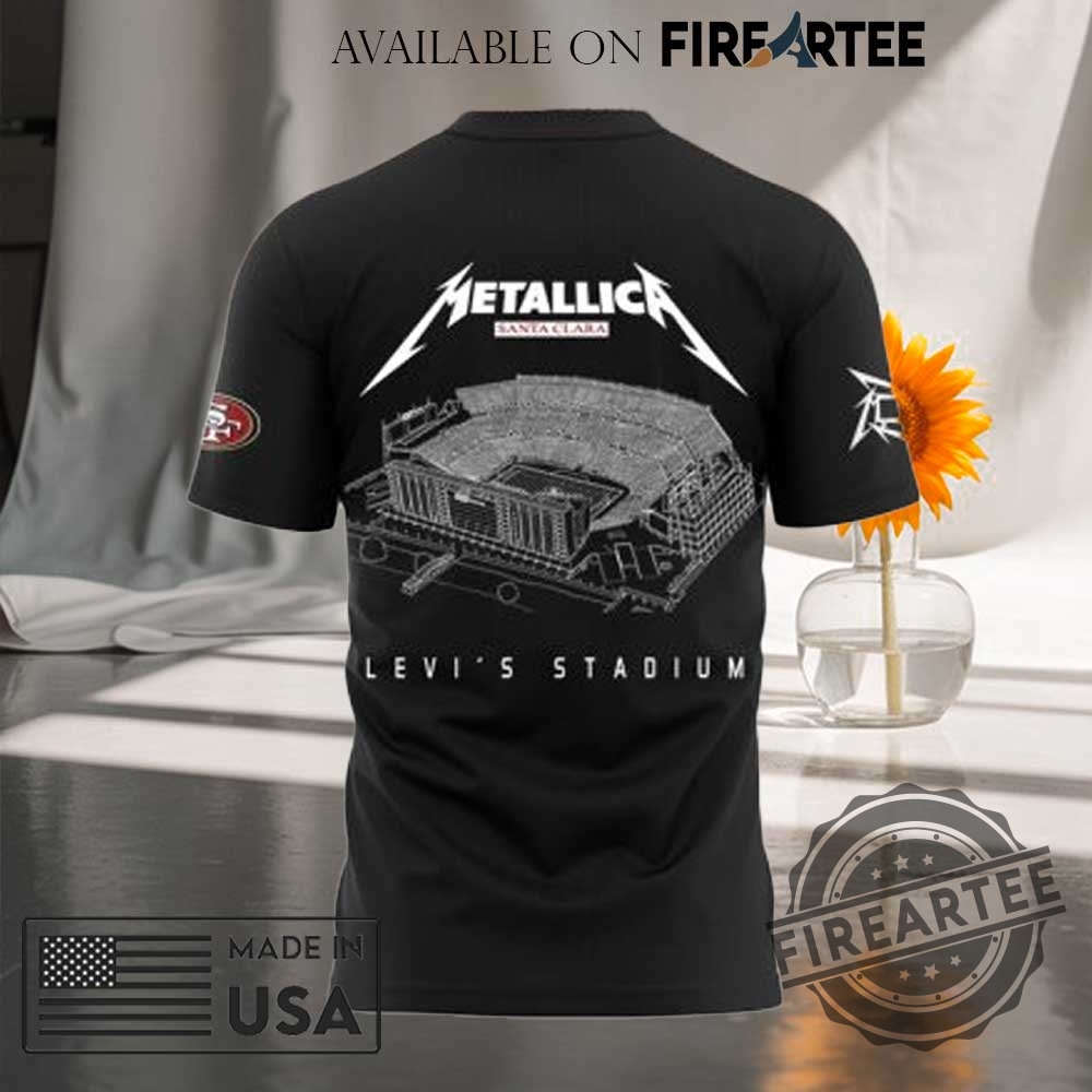 Metallica X San Francisco 49Ers M72 World Tour Levis Stadium 3D Tshirt Concert Edition 4 Metallica x San Francisco 49ers M72 World Tour Levis Stadium 3D T-Shirt – Concert Edition