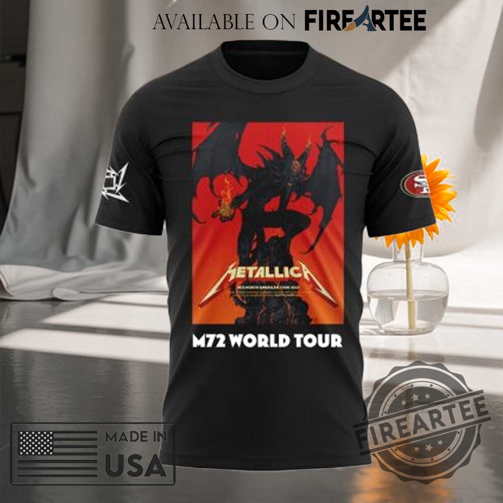 Metallica X San Francisco 49Ers M72 World Tour Levis Stadium 3D Tshirt Concert Edition 5 Metallica x San Francisco 49ers M72 World Tour Levis Stadium 3D T-Shirt – Concert Edition