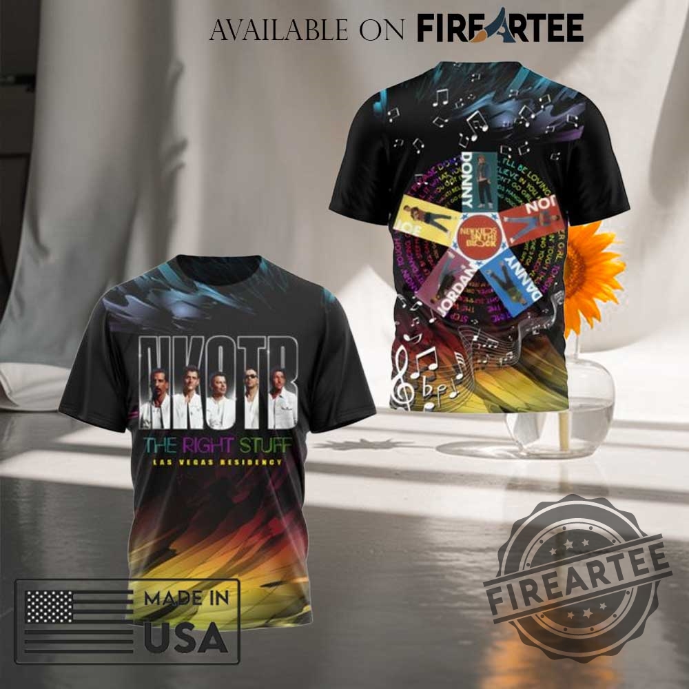 "Top 5 Unique 3D Graphic T-Shirts for Fans and Collectors" 15 New Kids On The Block The Right Stuff 3D Tshirt Retro Music Fan Tee