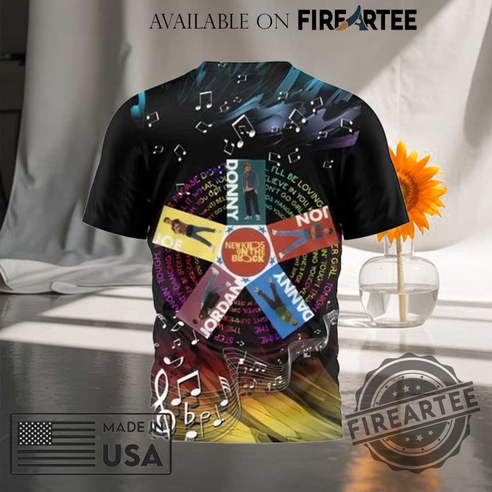 New Kids On The Block The Right Stuff 3D Tshirt Retro Music Fan Tee 4 New Kids on the Block The Right Stuff 3D T-Shirt – Retro Music Fan Tee