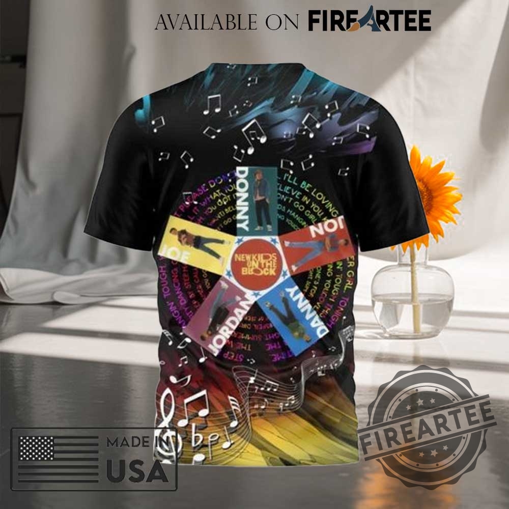New Kids On The Block The Right Stuff 3D Tshirt Retro Music Fan Tee 5 New Kids on the Block The Right Stuff 3D T-Shirt – Retro Music Fan Tee
