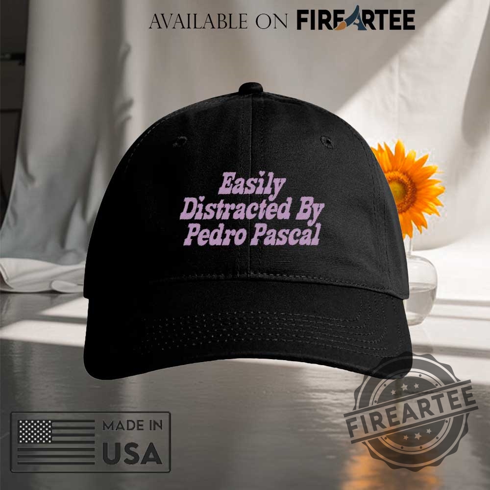 "Top 5 Trending Celebrity Trucker Hats: Morgan Wallen & Pedro Pascal" 6 Easily Distracted By Pedro Pascal Black Embroidered Cap