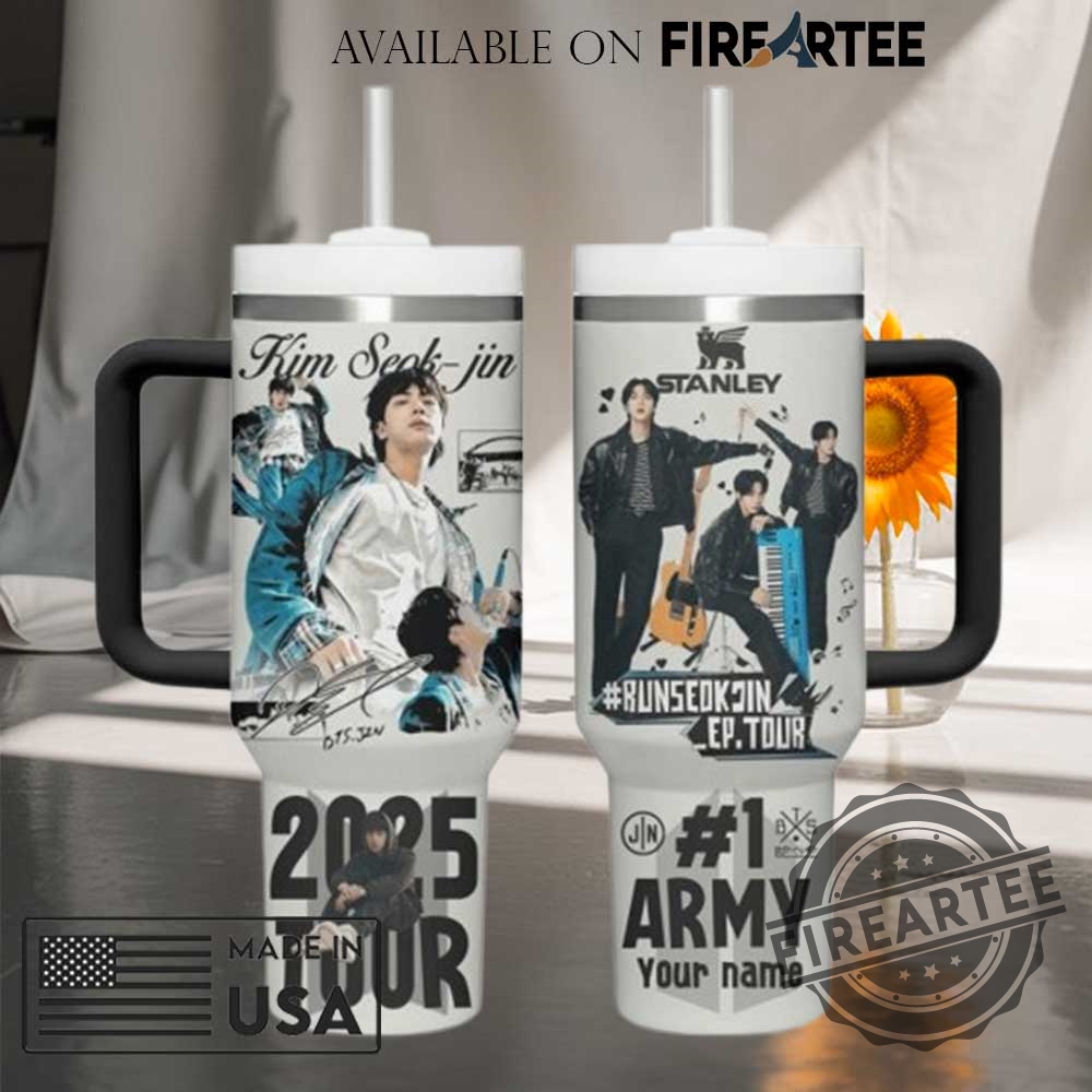 "Custom Country Music and Tour Tumblers: Personalize Your Favorites Today" 6 Bts Kim Seokjin 2025 Tour Tumbler 40Oz