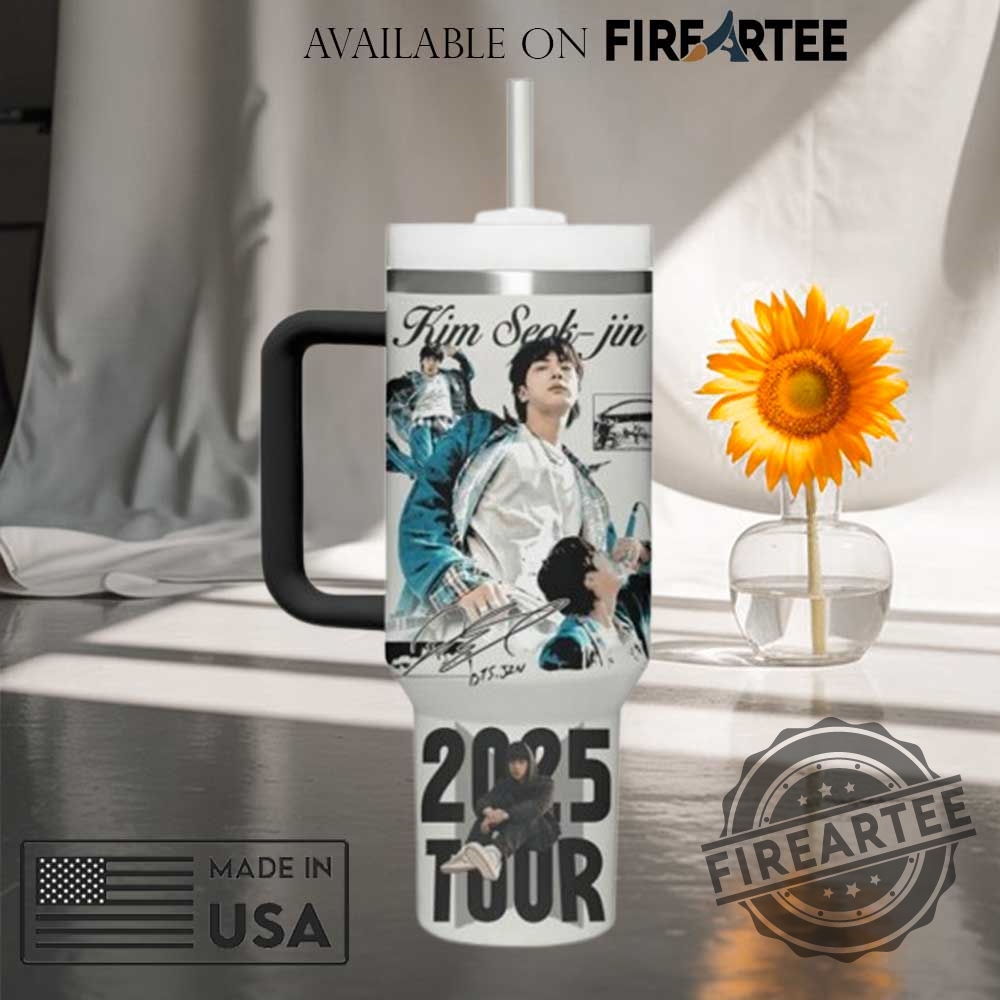 Bts Kim Seokjin 2025 Tour Tumbler 40Oz 5 BTS Kim Seok-Jin 2025 Tour Tumbler 40oz