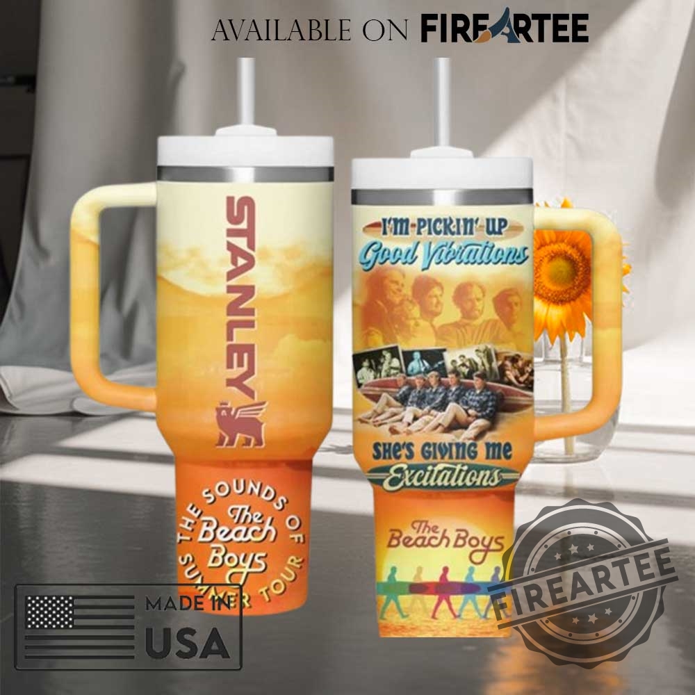 "Custom Country Music and Tour Tumblers: Personalize Your Favorites Today" 7 The Beach Boys The Sounds Of Summer Tour Stanley Tumbler