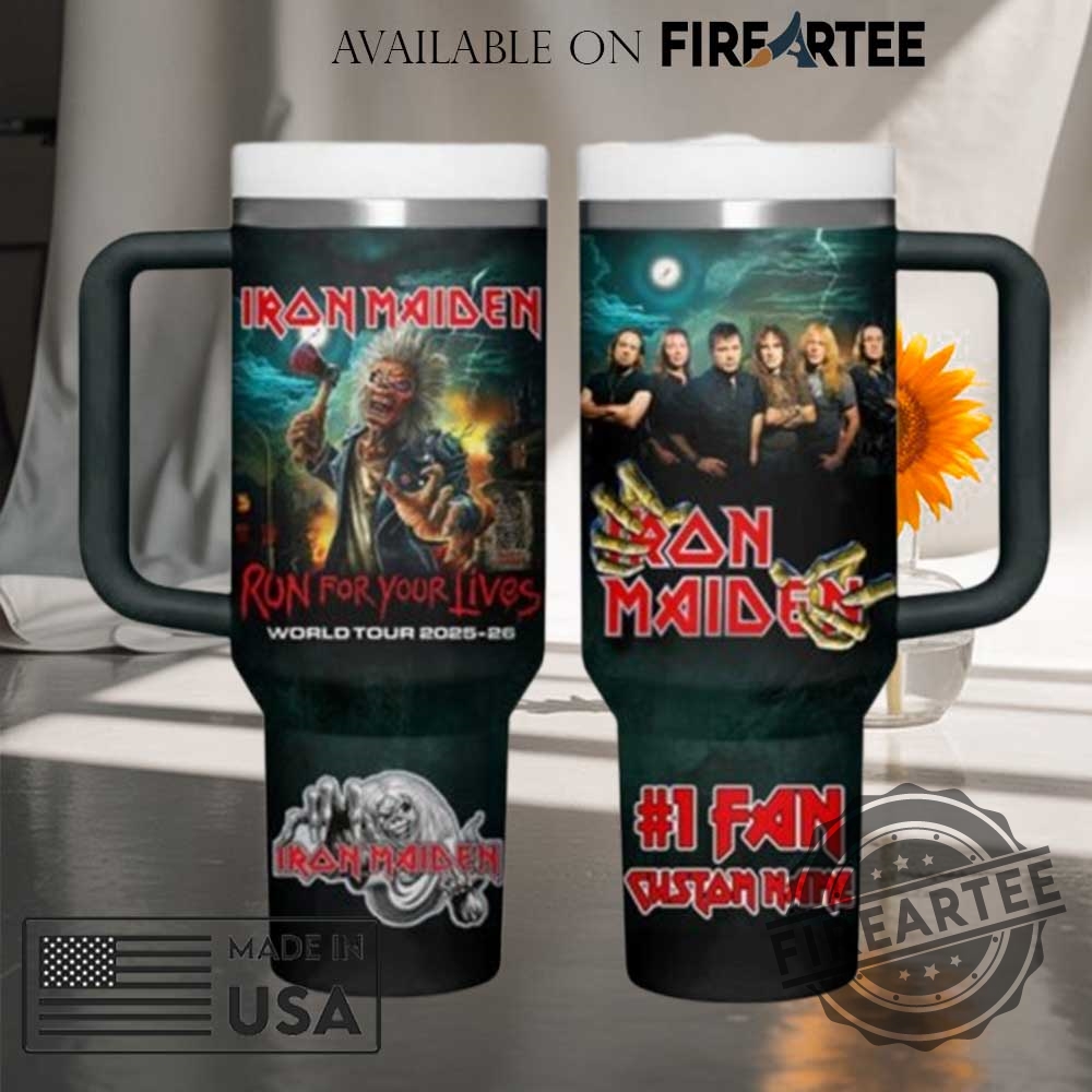 "Custom Country Music and Tour Tumblers: Personalize Your Favorites Today" 12 Iron Maiden Run For Your Live World Tour 20252026 Tumbler