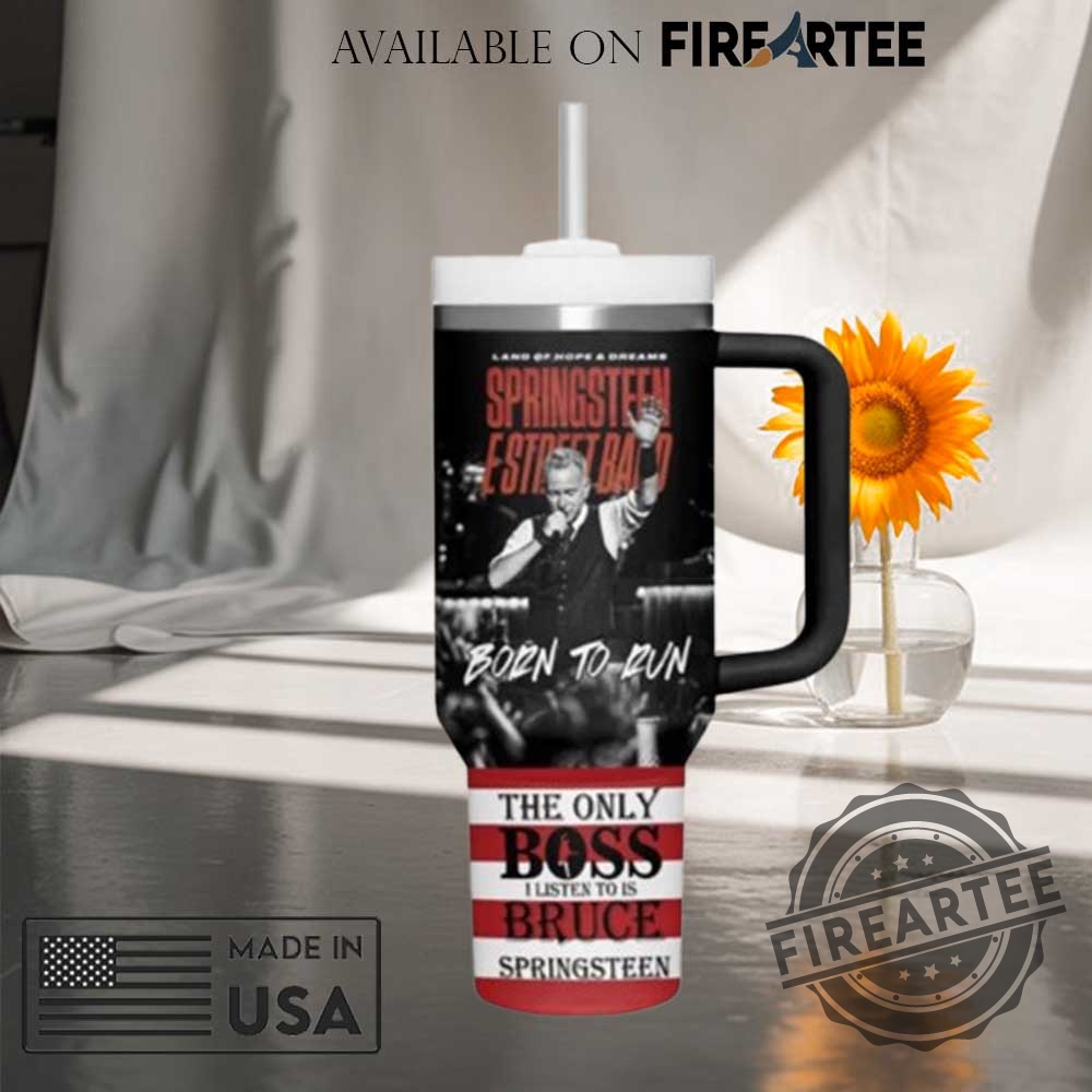 Bruce Springsteen Born To Run Stanley Tumbler With Handle 4 Bruce Springsteen Born To Run Stanley Tumbler With Handle
