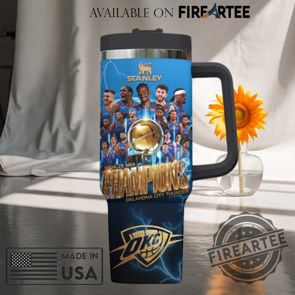 20242025 Nba Champions Okc Thunder Stanley Tumbler Basketball Fans Championship Celebration Mug 4 2024-2025 NBA Champions OKC Thunder Stanley Tumbler - Basketball Fans, Championship Celebration Mug