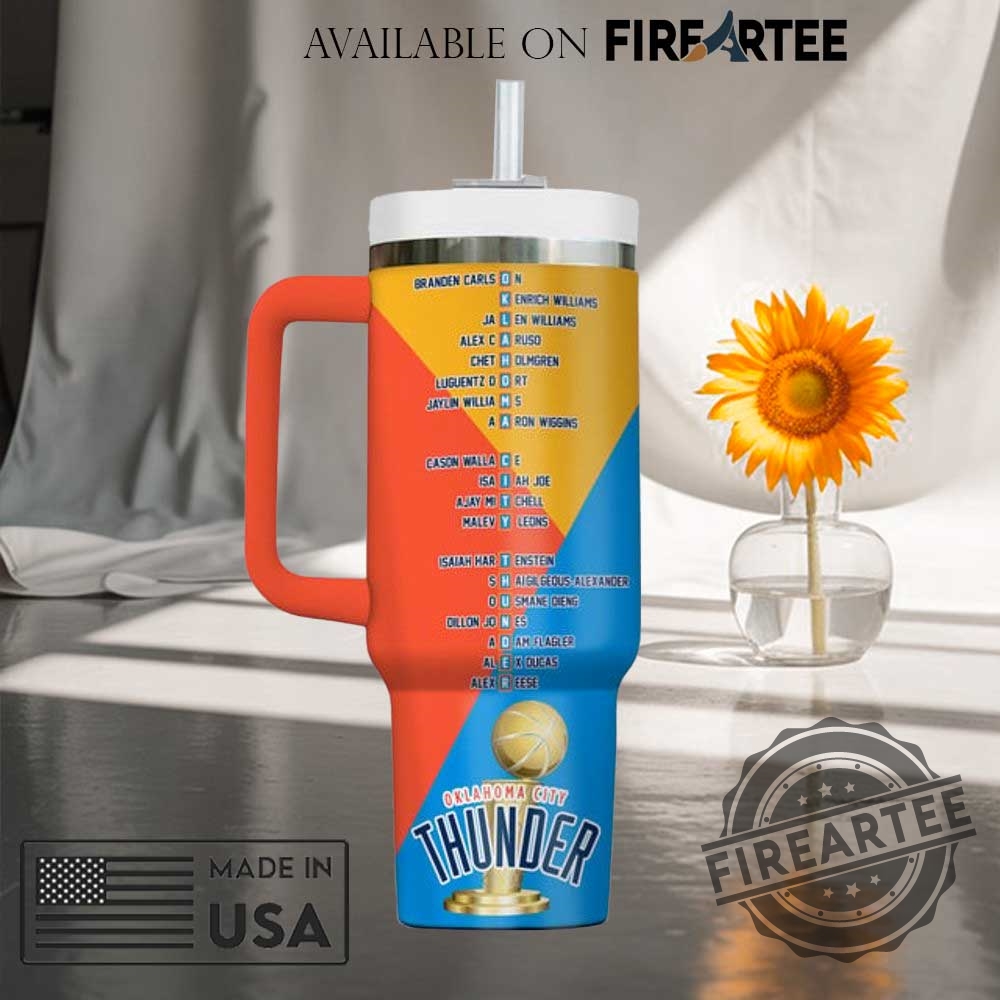 Okc On The Nbas Mountaintop 40Oz Stanley Tumbler With Handle 5 Okc On The Nbas Mountaintop 40Oz Stanley Tumbler With Handle fireartee 3