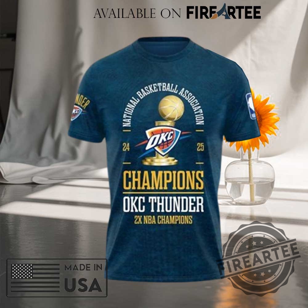National Basketball Association Finals 2025 Oklahoma City Thunder 3D Tshirt 3 National Basketball Association Finals 2025 Oklahoma City Thunder 3D T-Shirt