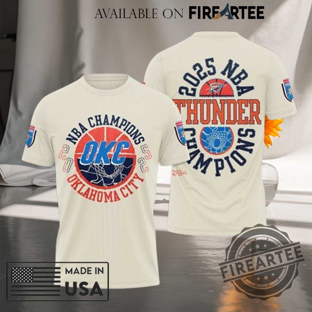 "Celebrate OKC Thunder 2025 NBA Champs with Must-Have Fan Gear!" 7 Oklahoma City Thunder Finals Nba Champs 2025 3D Tshirt