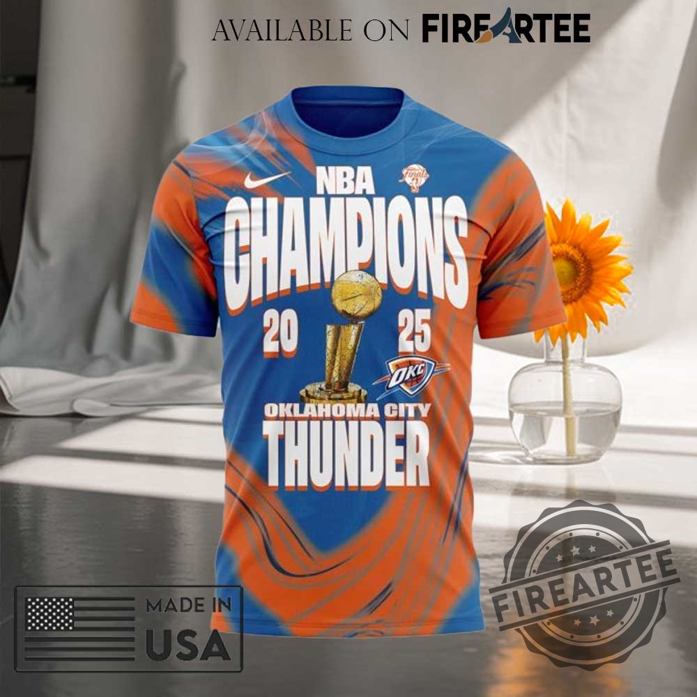 Nike Oklahoma City Thunder 2025 Nba Champions Tshirt 4 Nike Oklahoma City Thunder 2025 NBA Champions T-shirt