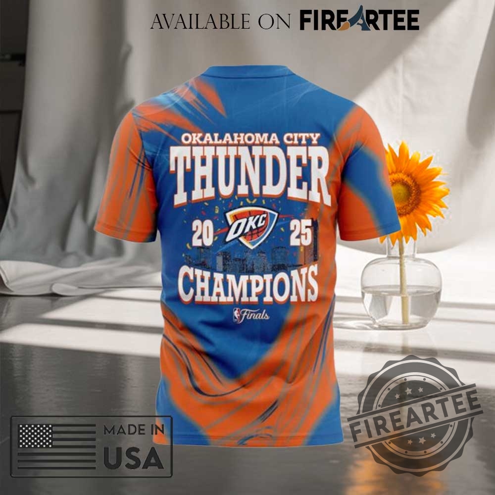 Nike Oklahoma City Thunder 2025 Nba Champions Tshirt 5 Nike Oklahoma City Thunder 2025 NBA Champions T-shirt