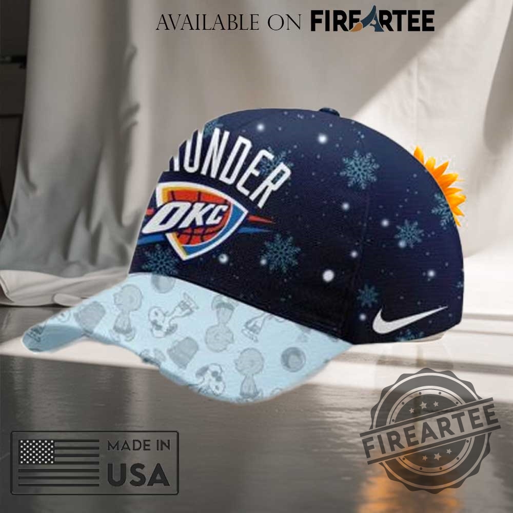 Oklahoma City Thunder Peanuts And Snoopy Cap 4 Oklahoma City Thunder Peanuts and Snoopy Cap