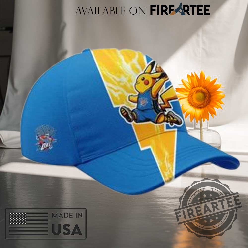 "Celebrate OKC Thunder 2025 NBA Champs with Must-Have Fan Gear!" 16 Oklahoma City Thunder X Pokémon Go Cap