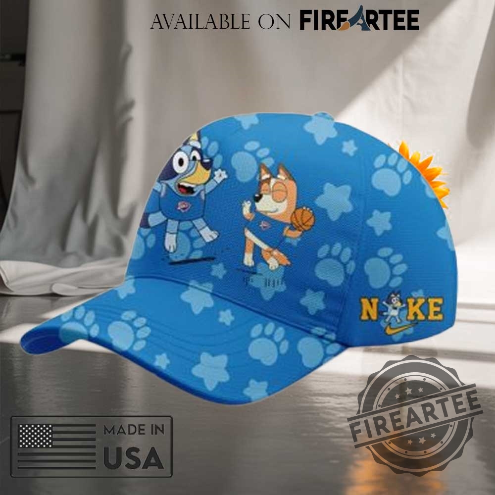 Oklahoma City Thunder X Bluey And Bingo Cap