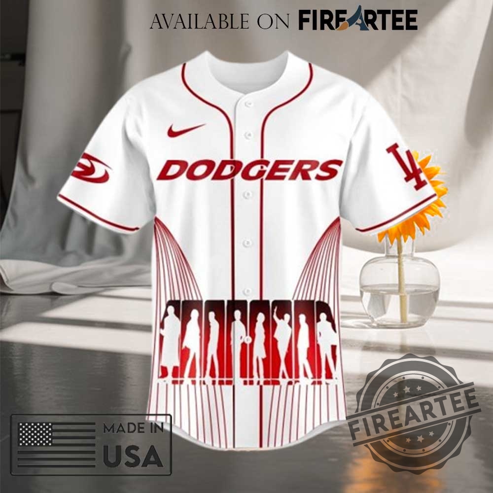 Los Angeles Dodgers Ateez World Tour Signature White Jersey 5 Los Angeles Dodgers ATEEZ World Tour Signature White Jersey