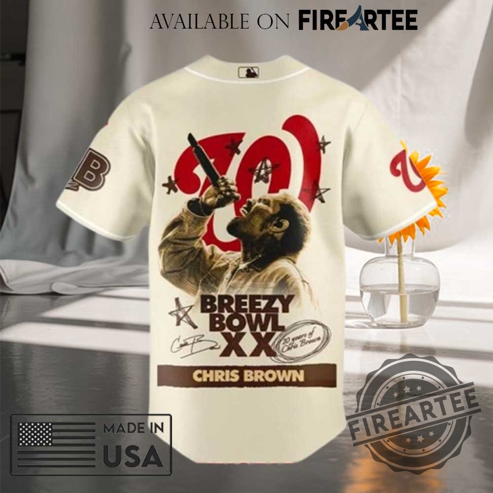 Washington Nationals X Chris Brown Breezy Bowl Xx Jersey 4 Washington Nationals x Chris Brown Breezy Bowl XX Jersey