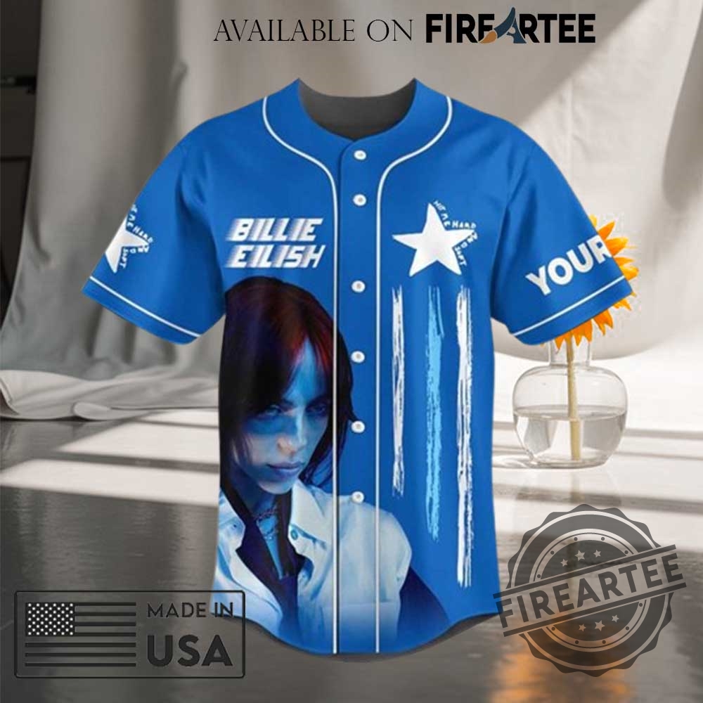Hit Me Hard And Soft Tour Design Billie Eilish Baseball Jersey 4 Hit Me Hard And Soft Tour Design Billie Eilish Baseball Jersey