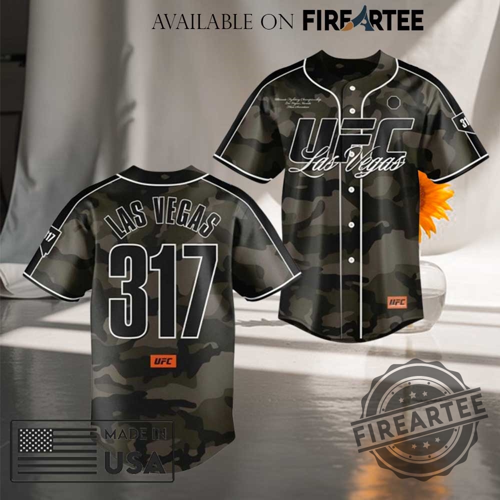 "Top Trendy Baseball Jerseys: Morgan Wallen, Dodgers, Mets, Ateez, Bad Bunny" 12 Ufc Las Vegas 317 Camo 2025 Baseball Jersey