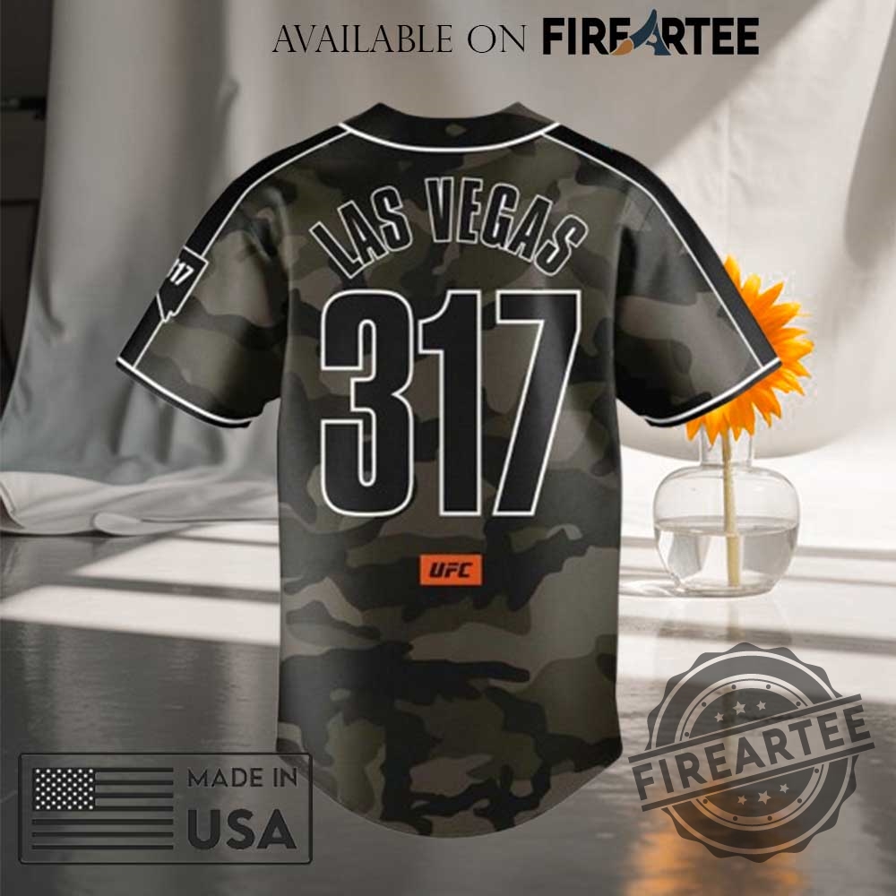 Ufc Las Vegas 317 Camo 2025 Baseball Jersey 5 UFC Las Vegas 317 Camo 2025 Baseball Jersey