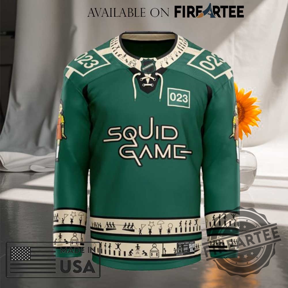 Squid Game Player Hockey Jersey 4 Squid Game Player Hockey Jersey
