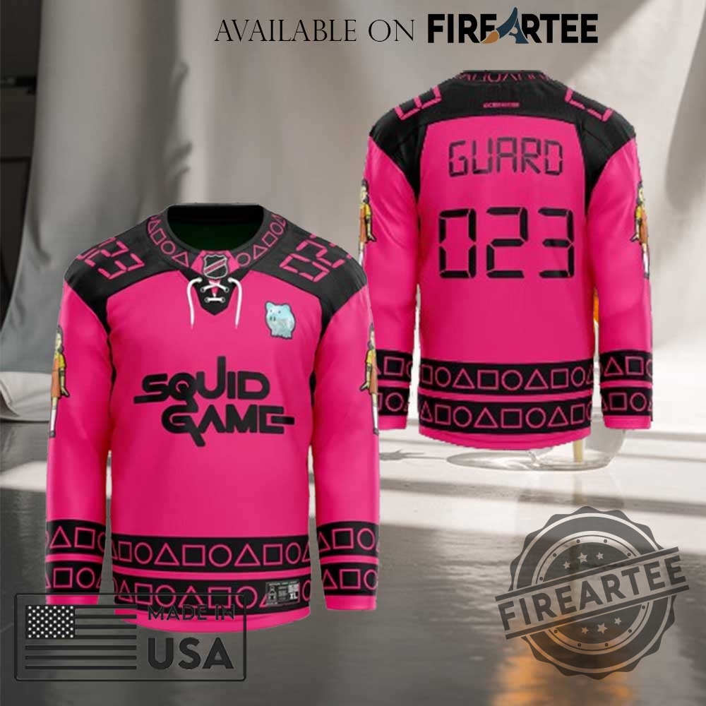 "Top Trendy Baseball Jerseys: Morgan Wallen, Dodgers, Mets, Ateez, Bad Bunny" 14 Squid Game Guard Hockey Jersey