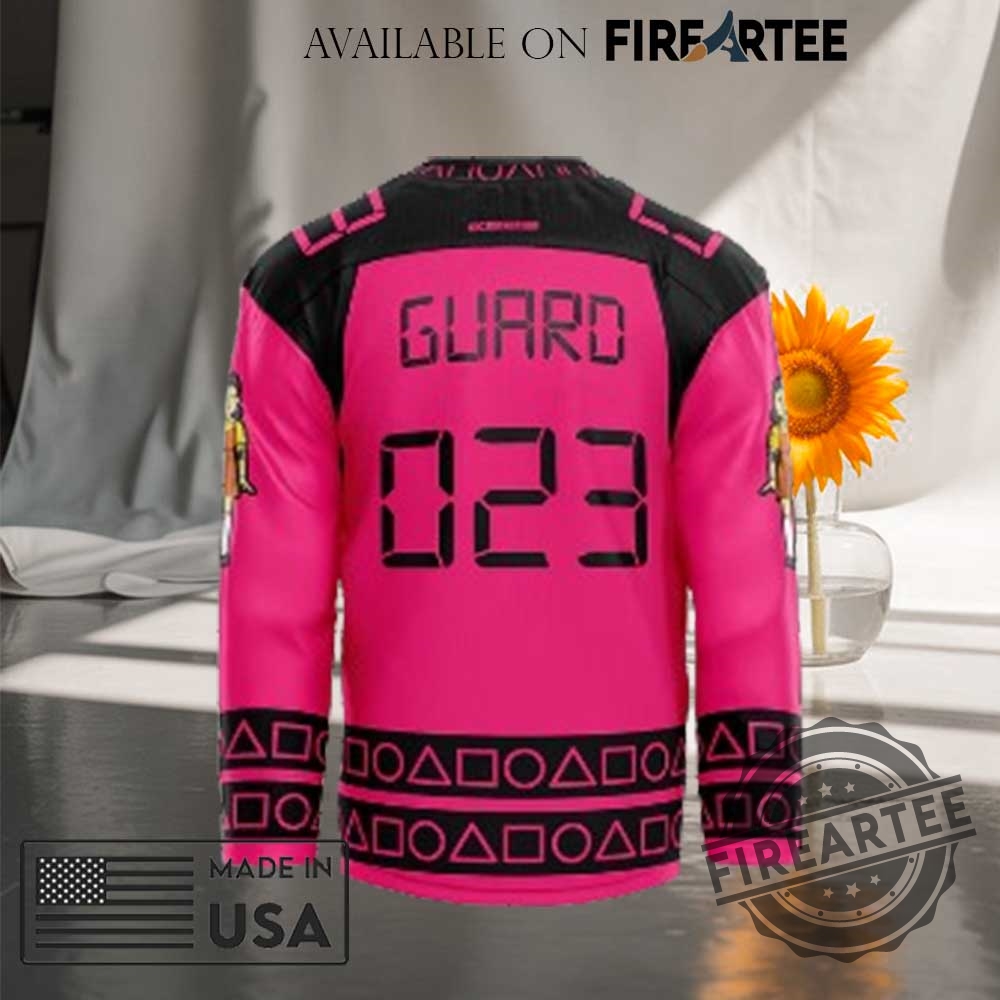 Squid Game Guard Hockey Jersey 4 Squid Game Guard Hockey Jersey